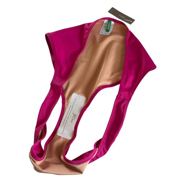 J.Crew Fuchsia Pink Stretch Bikini Hipster Bottoms Women’s Swimwear Size 3X - Picture 6 of 7